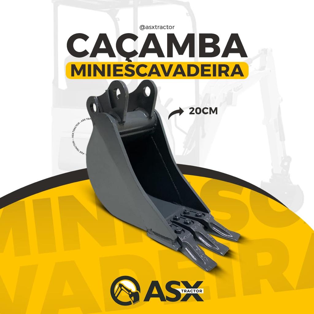 ASX Tractor - Caçamba Miniescavadeira