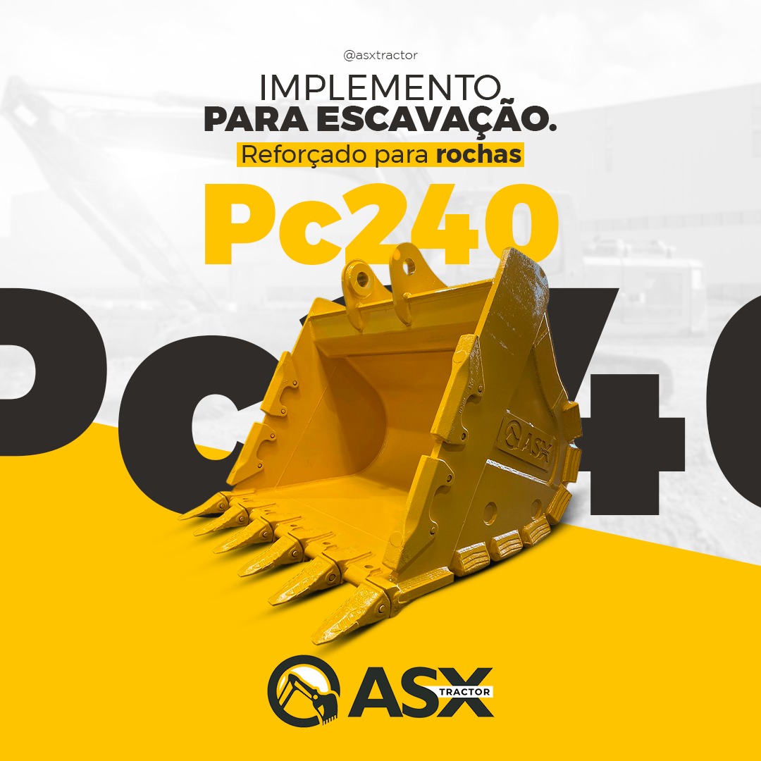 ASX Tractor - CaÃ§amba escavadeira Rocha
