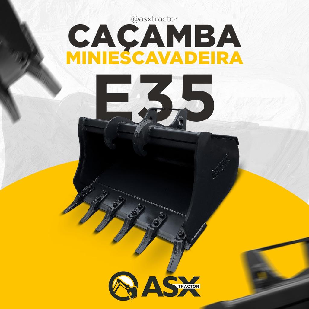ASX Tractor - CaÃ§amba Mini Escavadeira E35