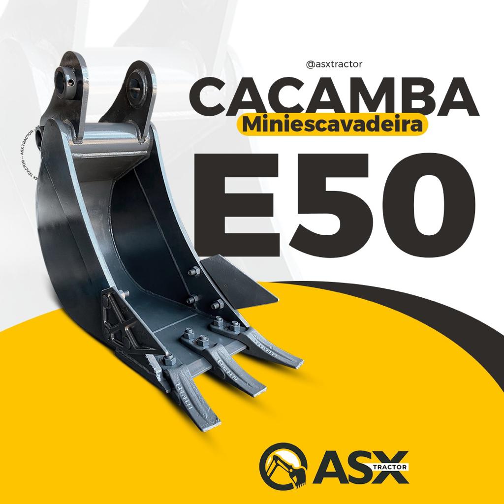 ASX Tractor - Caçamba Mini Escavadeira E50