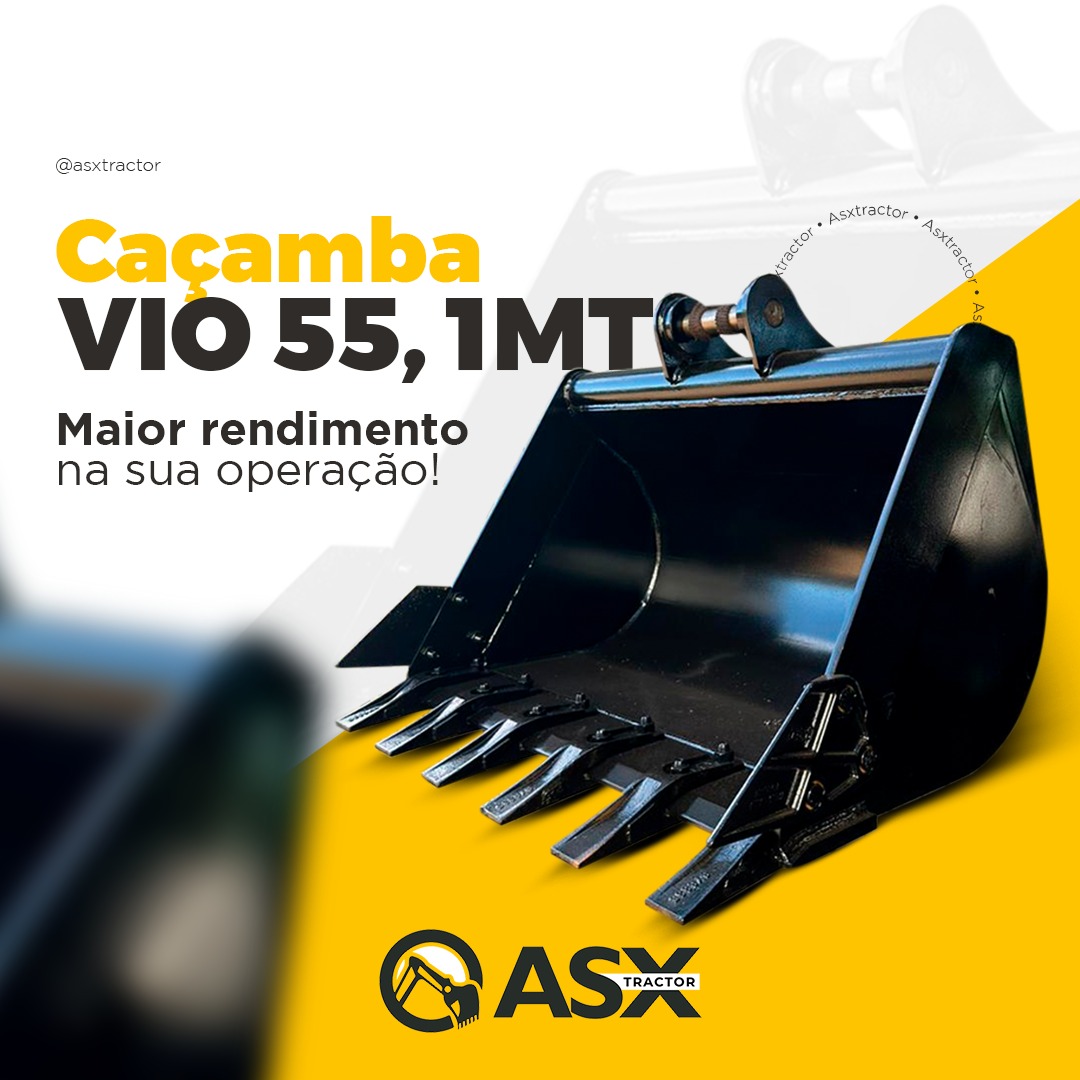 ASX Tractor - CaÃ§amba Mini escavadeira VIO55