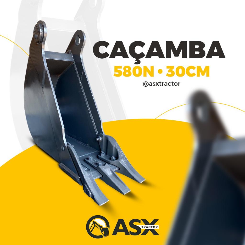 ASX Tractor - CaÃ§amba Retroescavadeira 580N 