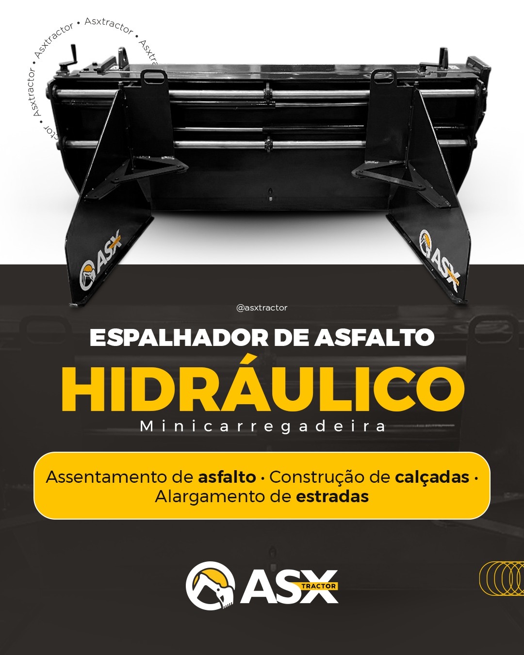 ASX Tractor - Espalhador Asfalto com deslocamento lateral