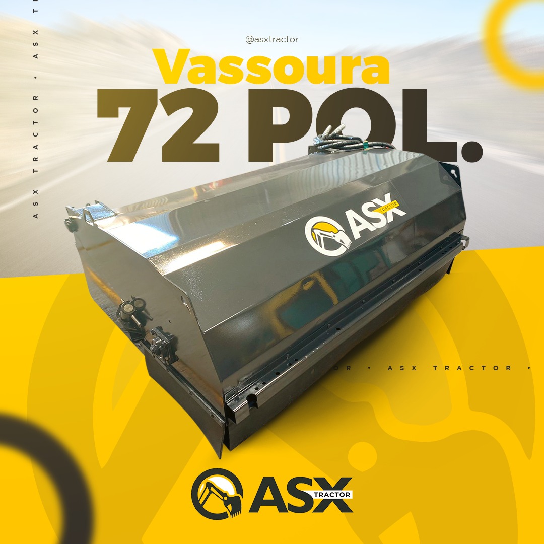 ASX Tractor - Vassoura Recolhedora Premium 72 polegadas