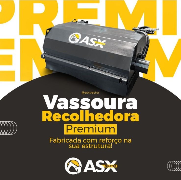 ASX Tractor - Vassoura Recolhedora Premium 